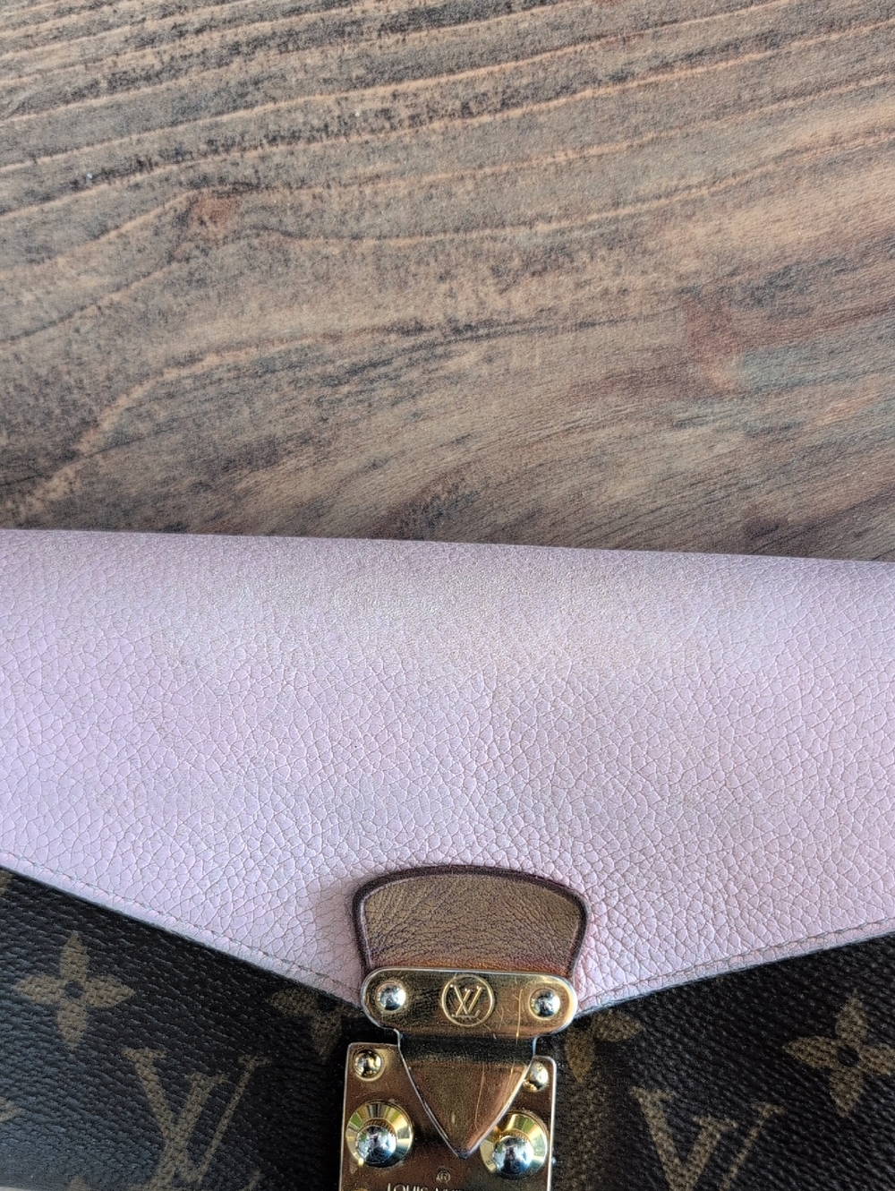 Louis Vuitton LV Monogram Pallas Rose Ballerine Slide Lock Wallet - Picture 10 of 12